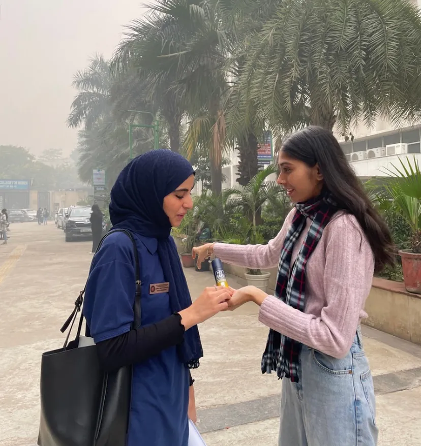 Product sampling with students for Pee Safe